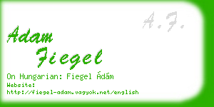 adam fiegel business card